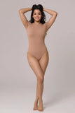 Cap Sleeves Bare Bodysuit My Store