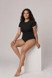 Cap Sleeves Bare Bodysuit My Store